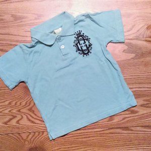4T Boy Light Blue Polo Shirt + Logo Chams Uniform